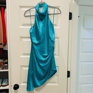 Teal Halter Dress